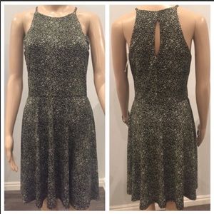 New AQUA dress with tags, black and white, size L